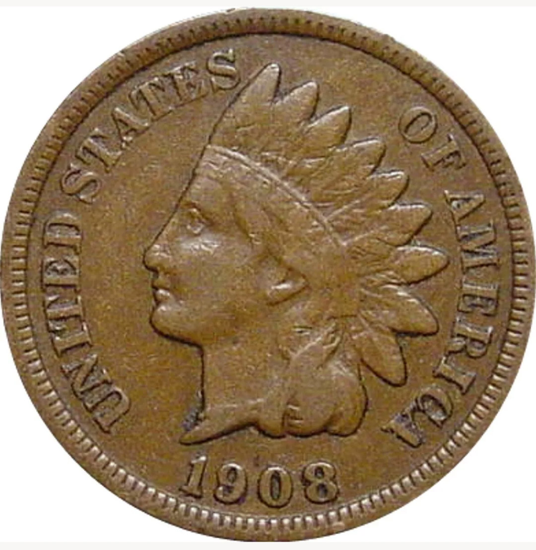 1908-S-1c-Indian-Head-Cent